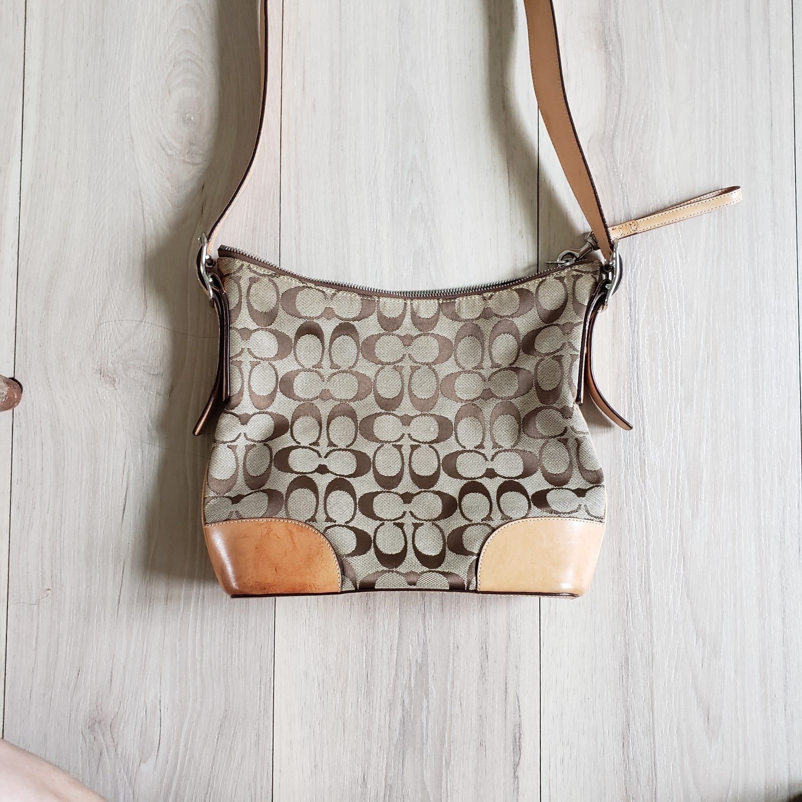 Coach Leather Bag Brown Everyday Work Carryall Crossbody8