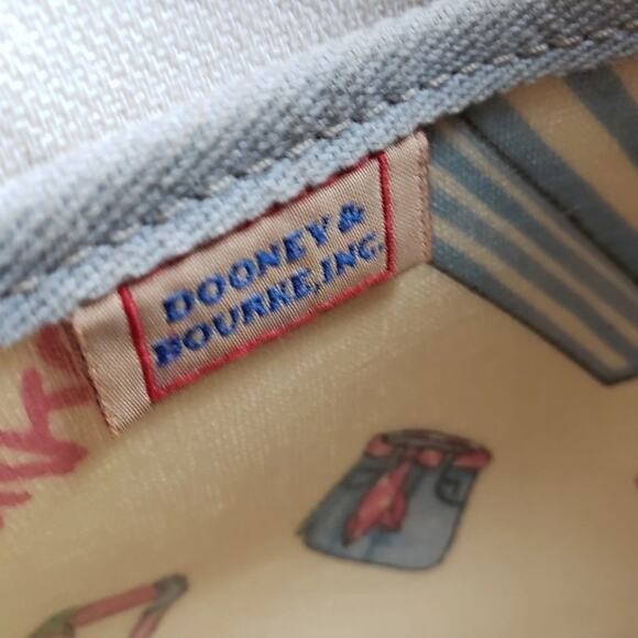 Dooney Bourke Shoulder Bag Vintage Popsicle Print Tote Sand Leather Iconic3