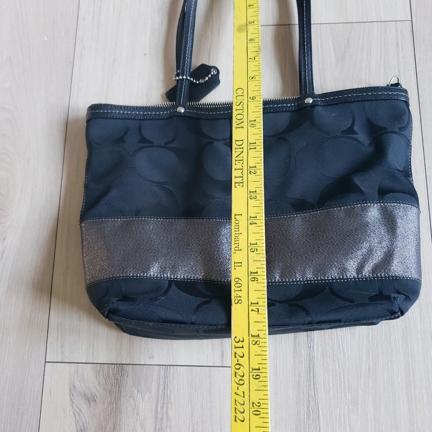 Coach Leather Tote Bag Black Everyday Work Carryall  F0868-1297714