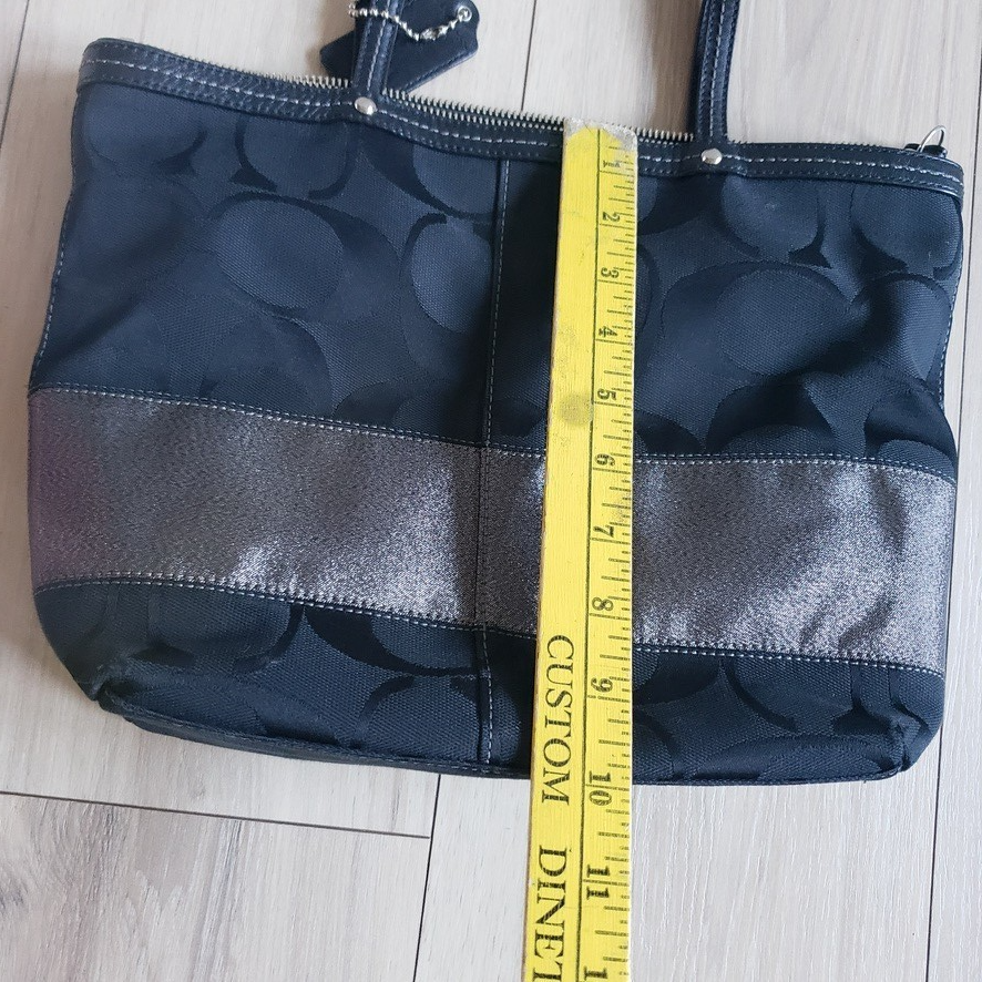 Coach Leather Tote Bag Black Everyday Work Carryall  F0868-1297713