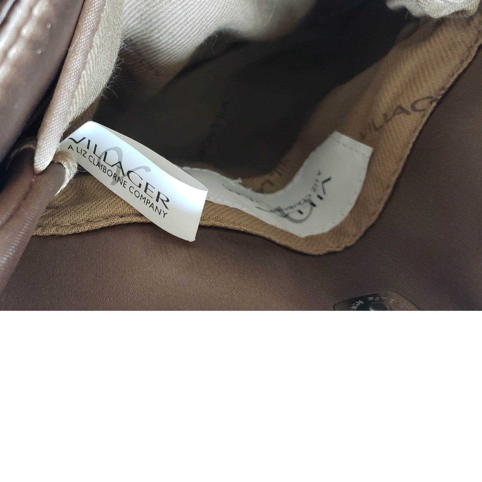Vintage Liz Claiborne Shoulder Bag Womens Gold Metallic Mini Villager8