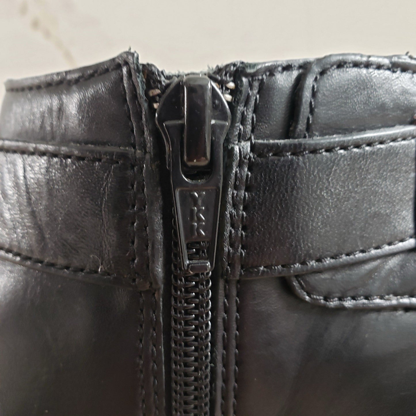 COACH Boots Womens 6.5 Black Sondra Leather High Heel Belted Booties8