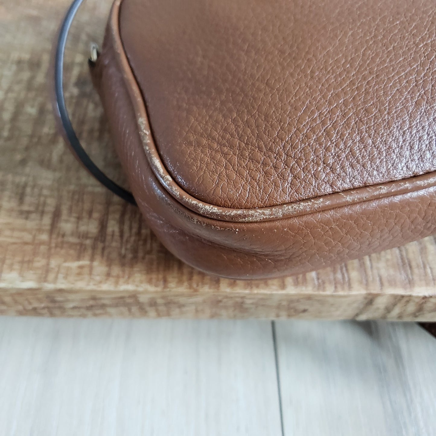 Michael Kors Crossbody Bag Womens Brown Pebbled Leather Mini Purse5