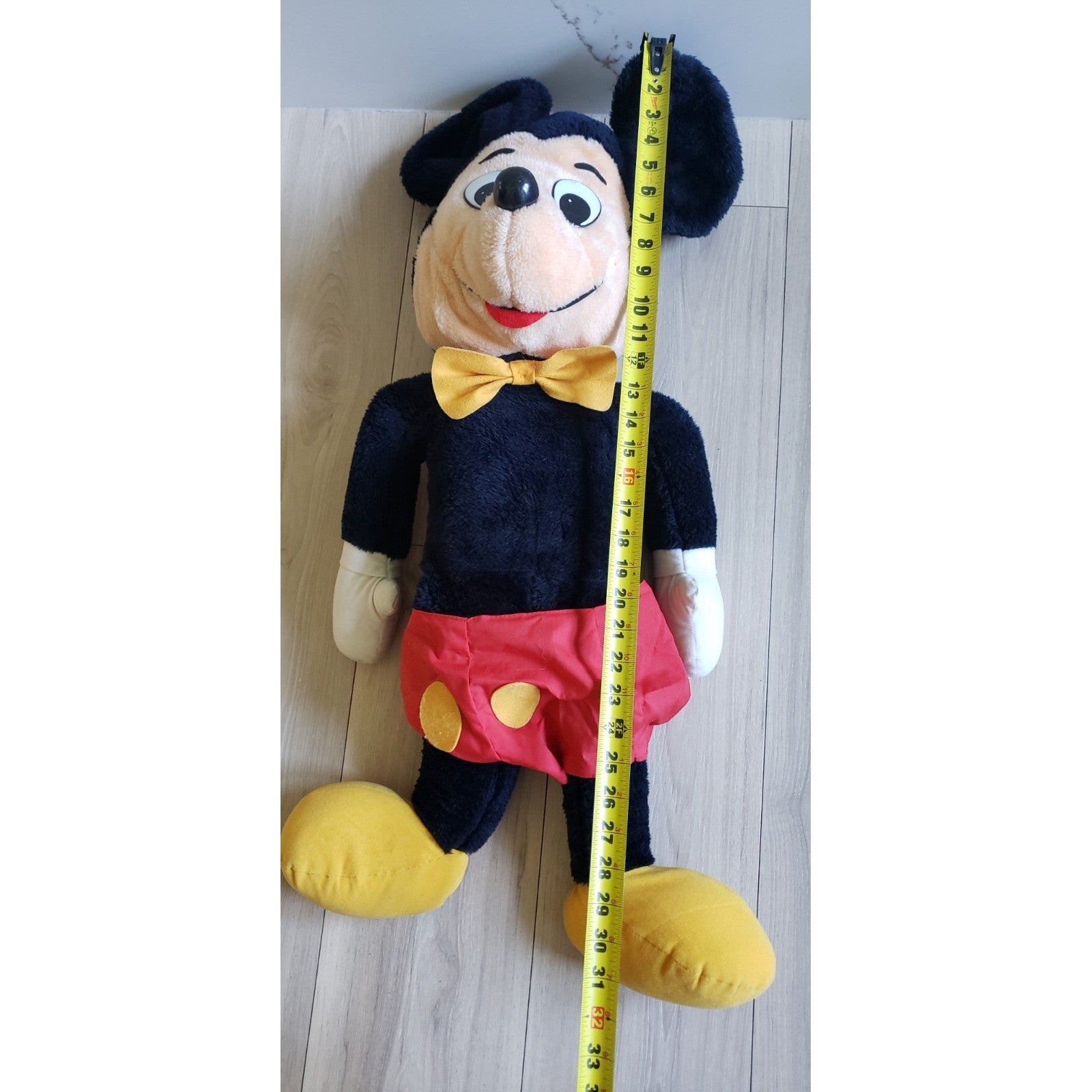 VTG Knickerbocker Mickey Mouse Plush 31 Inch Jumbo Walt Disney 1980s2