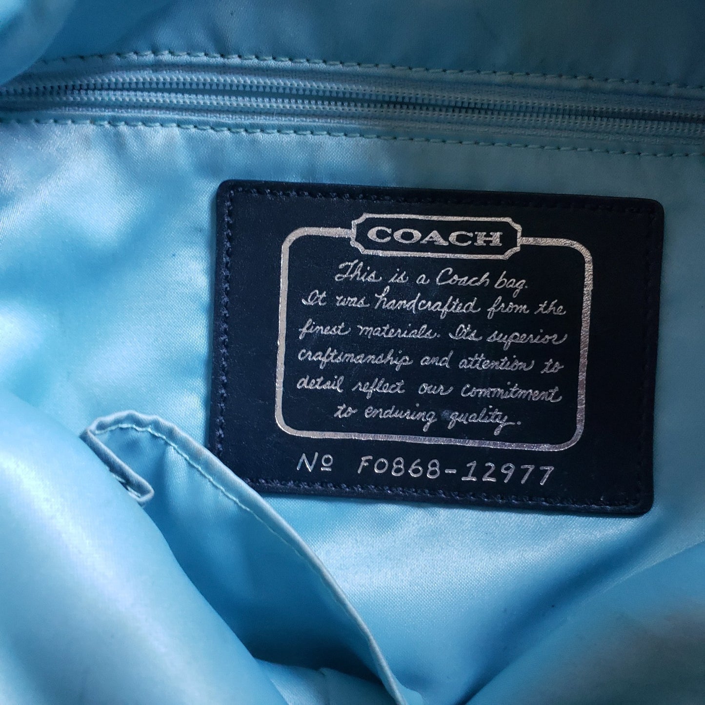 Coach Leather Tote Bag Black Everyday Work Carryall  F0868-129772