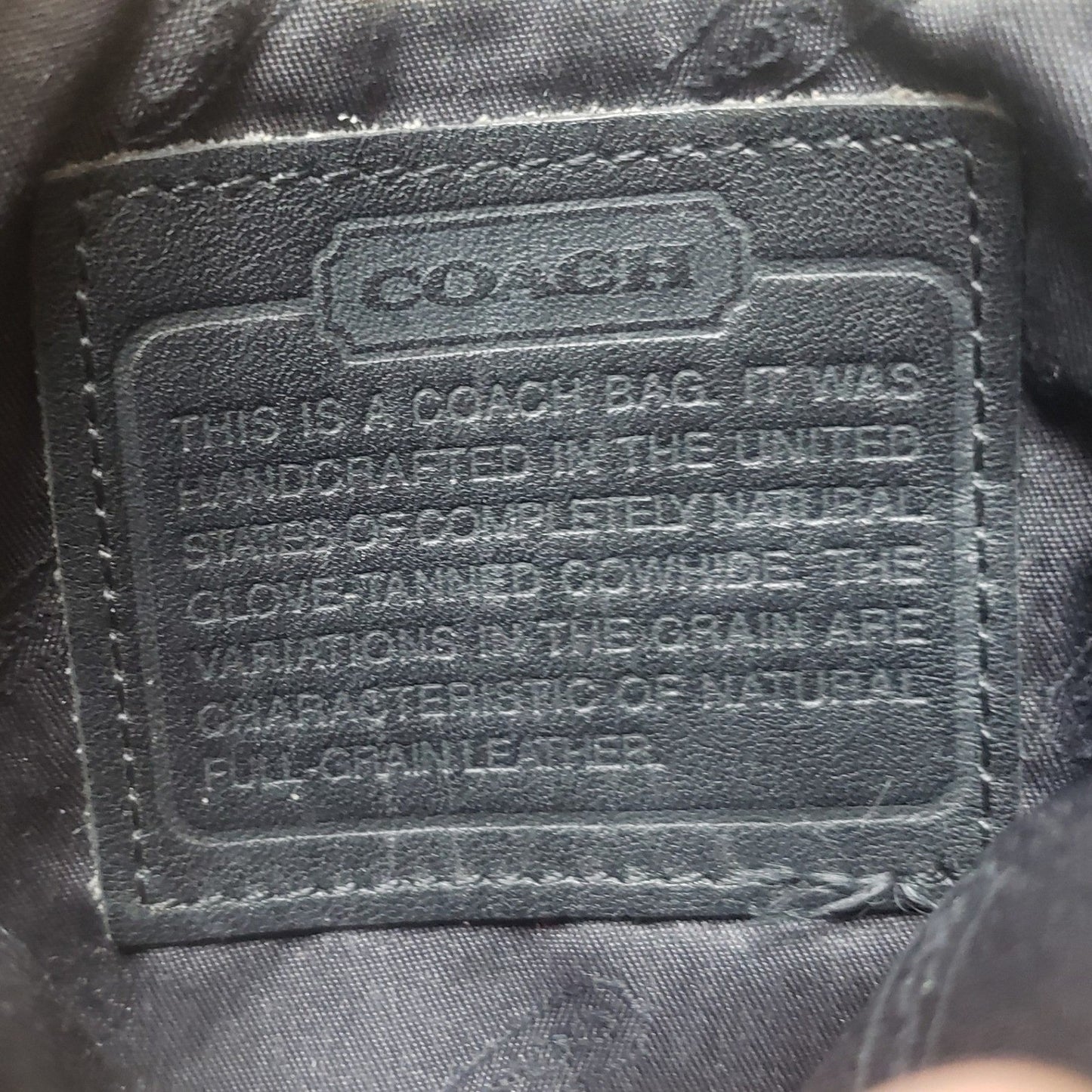 Coach Crossbody Vintage Black Leather Hamptons Slim Messenger Bag Made in USA3
