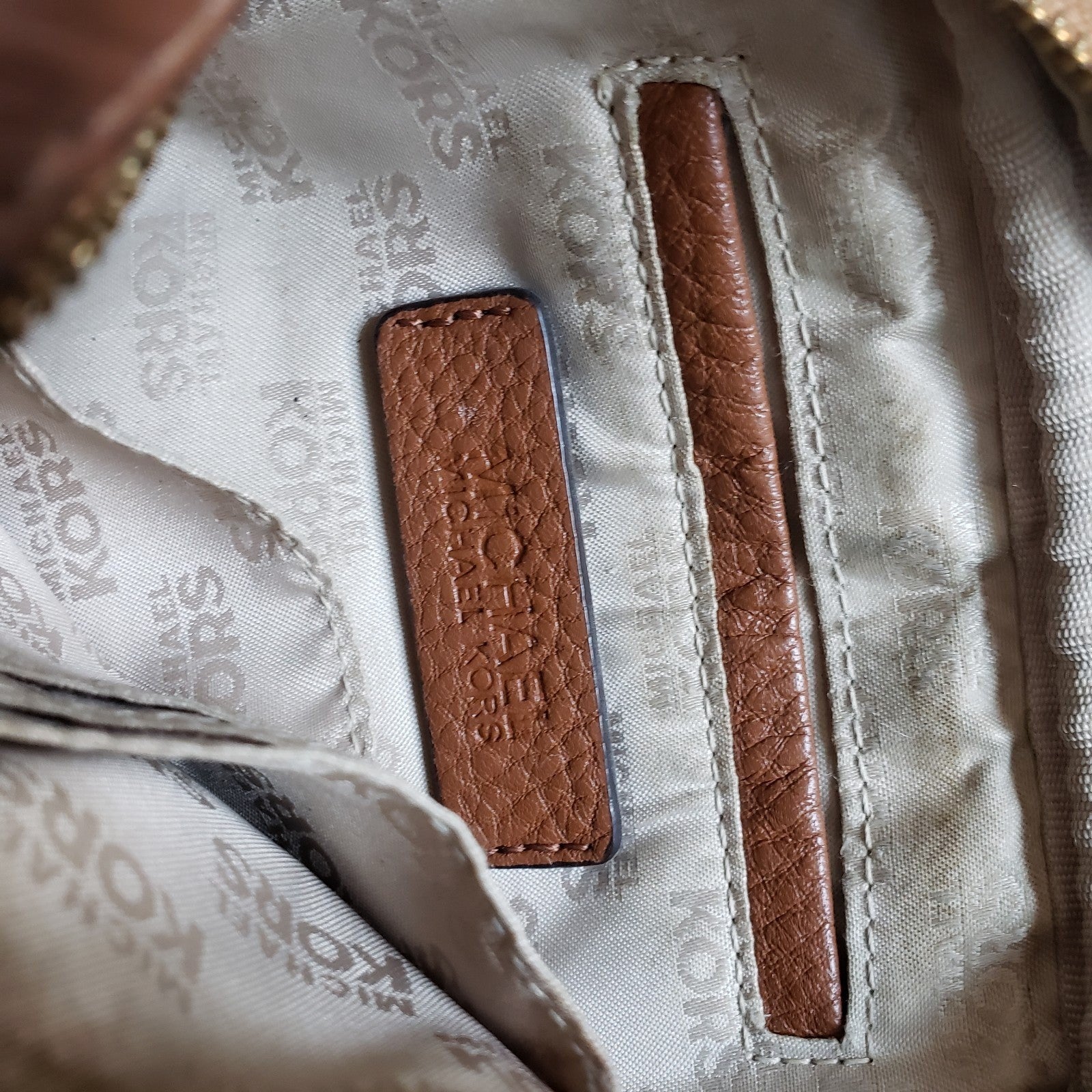 Michael Kors Crossbody Bag Womens Brown Pebbled Leather Mini Purse15